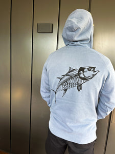 Faded Blue Tuna Hoodie